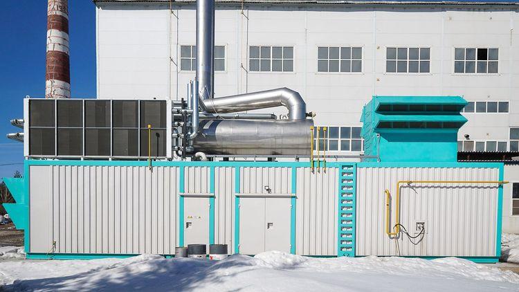 Энергоблок для завода по производству стеклянных бутылок — основное изображение