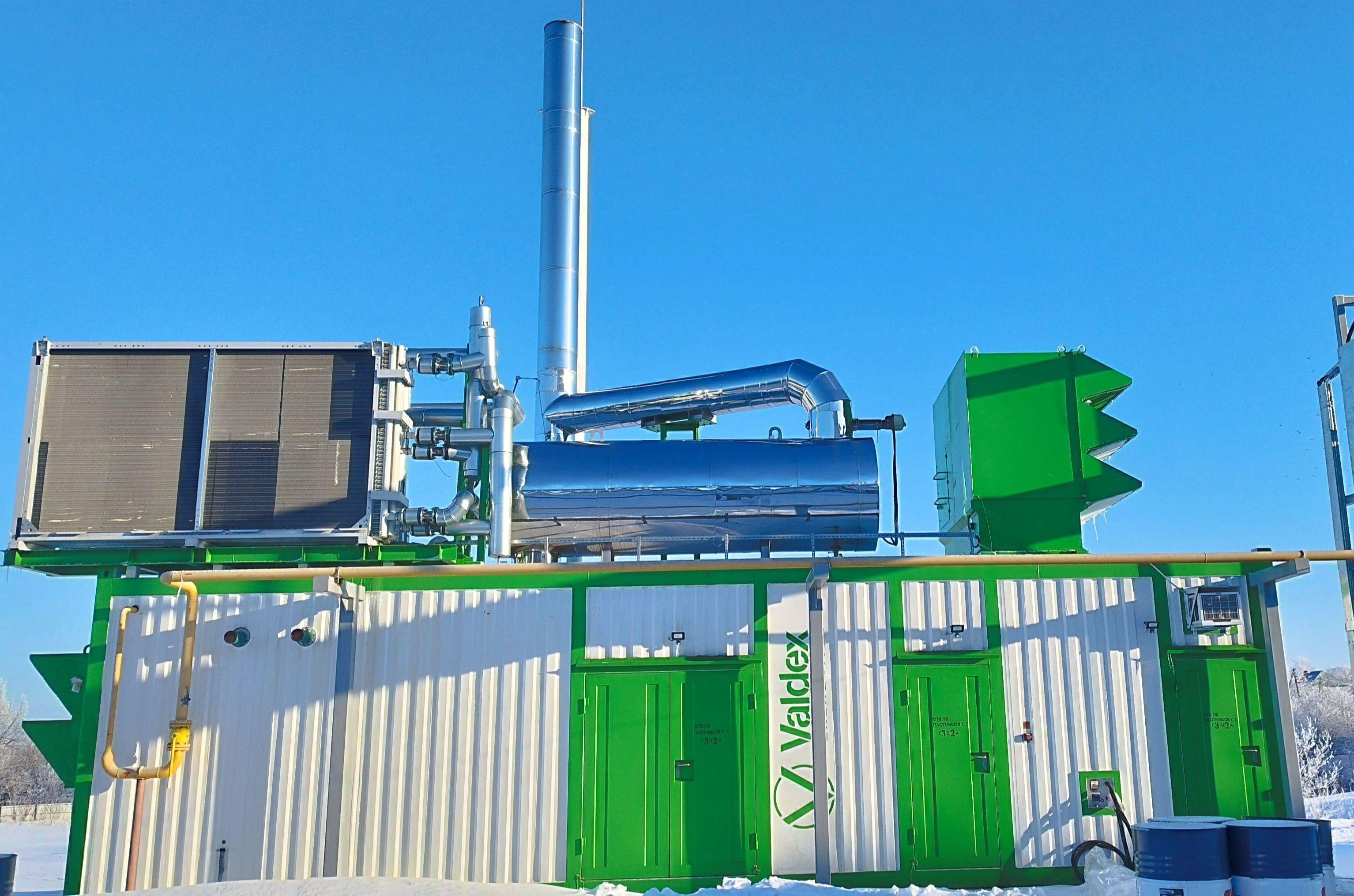 Контейнерный энергоцентр Jenbacher снаружи