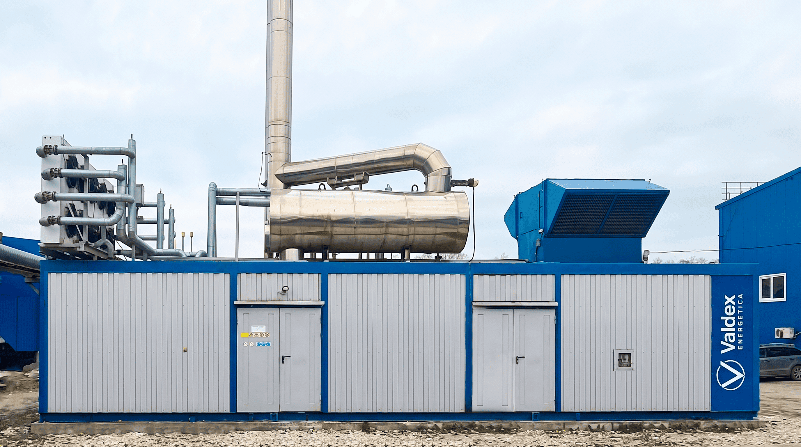 Слайд 1: Контейнерный энергоцентр 1,5 МВт в Орехово-Зуево, проект Valdex Energetica