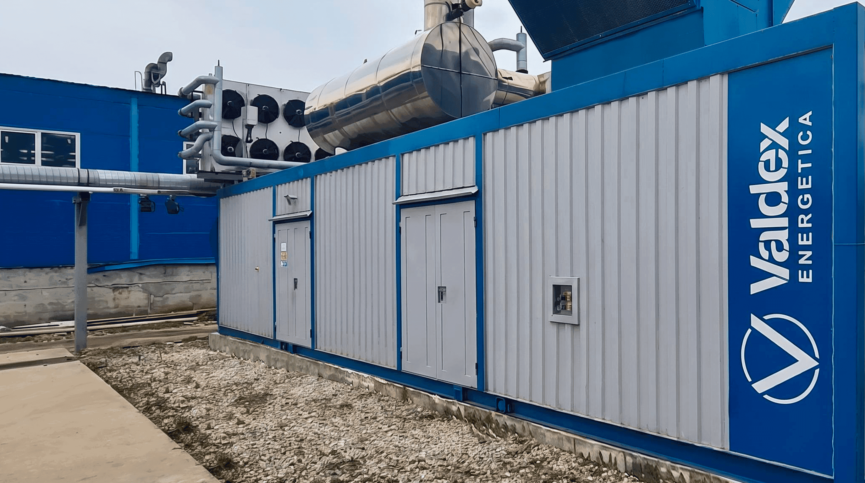 Слайд 1: Контейнерный энергоцентр 1,5 МВт в Орехово-Зуево, проект Valdex Energetica